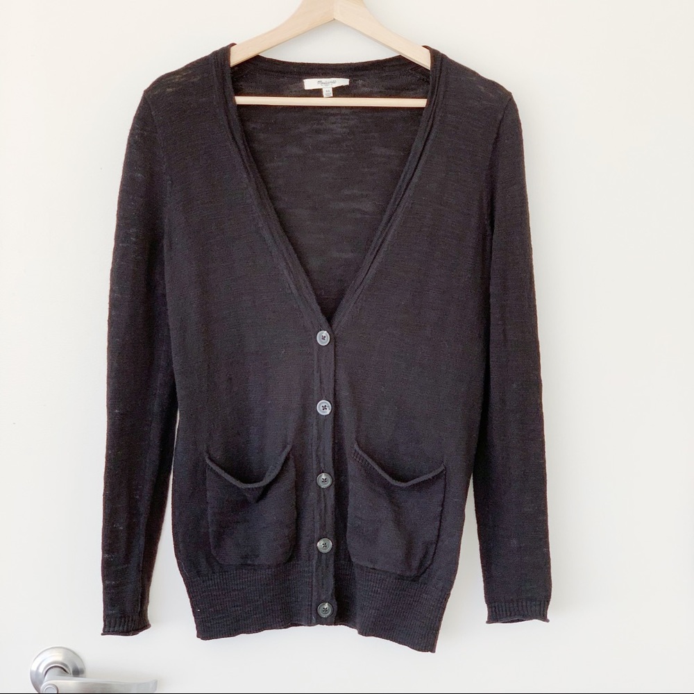 [SOLD] Madewell Button-Down Cardigan in Black